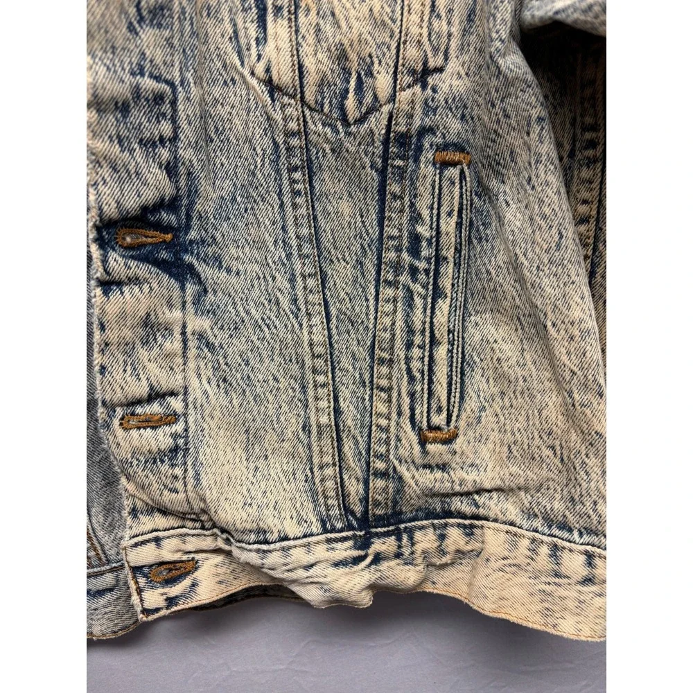 Levi's Trucker Jacket Men's Light Blue Long Sleeve Denim USA Vintage Crusty Dust